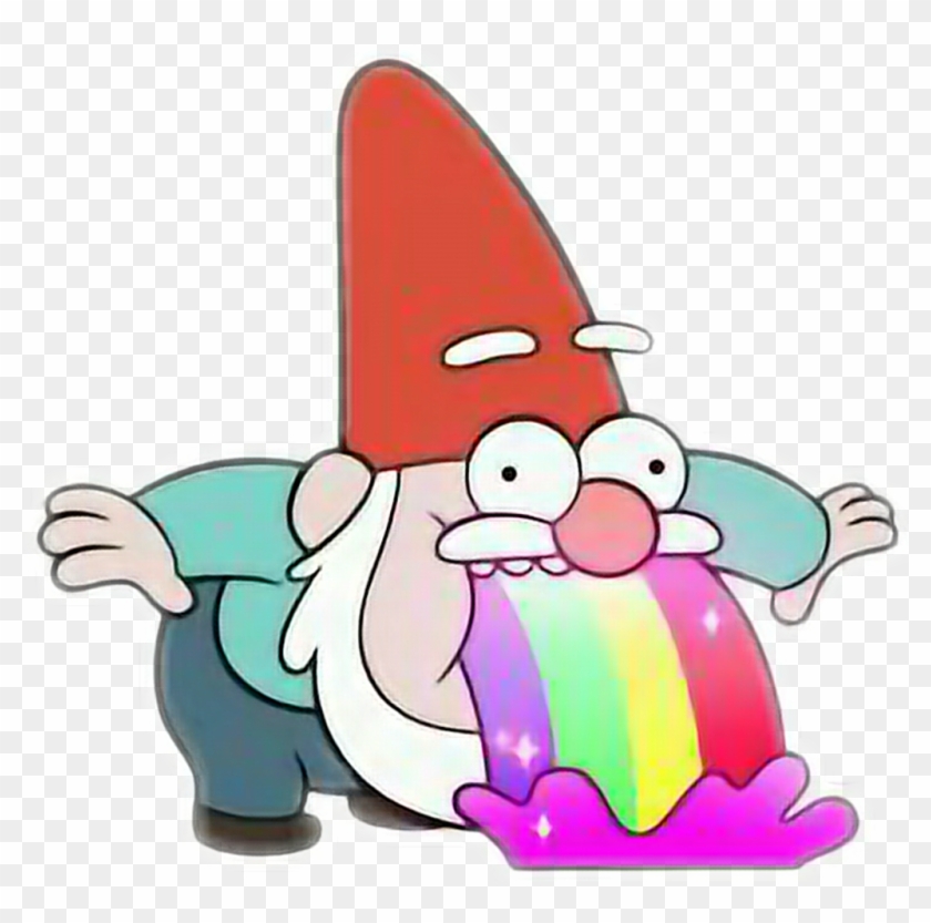 Gravity Sticker - Rainbow Gnome #1708838
