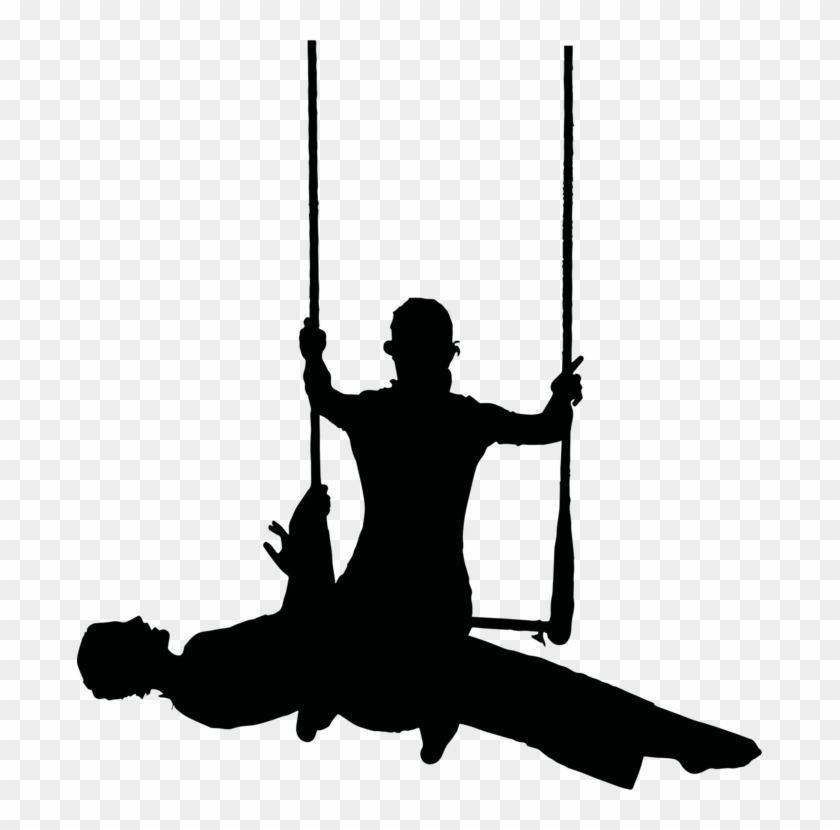 Circus Silhouette Painting Street Art - Circus Artist Silhouette Png #1708913
