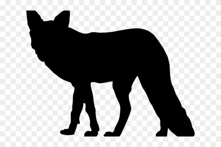 Silver Fox Clipart Silhouette Art - Fox Black Clip Art #1708937