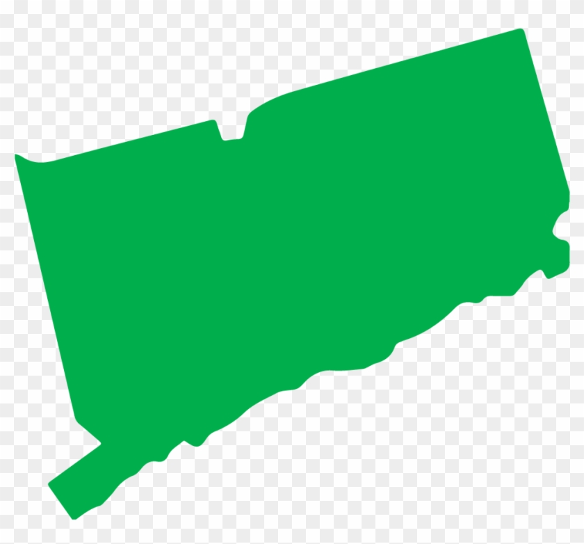 Connecticut's Marijuana Program Is Operated By The - Silhouette Of Connecticut State #1709020