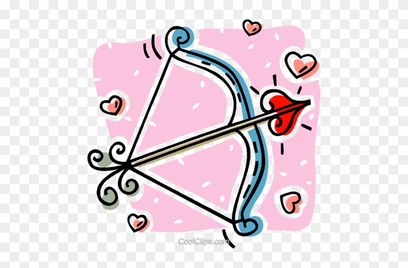 Valentine Bow And Arrow Royalty Free Vector Clip Art - Arrow #1709049