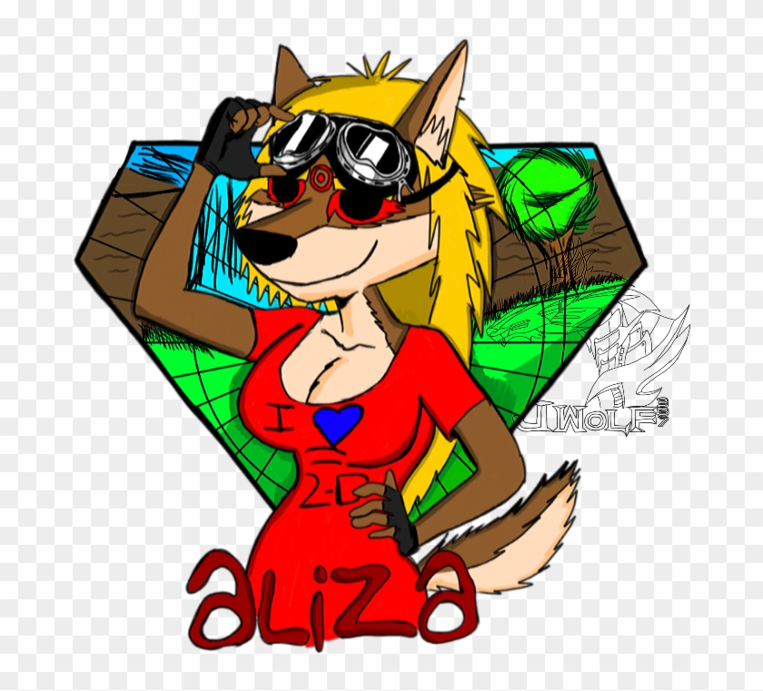 Aliza Wolf Gorillaz Style Stain Glass - Cartoon #1709055