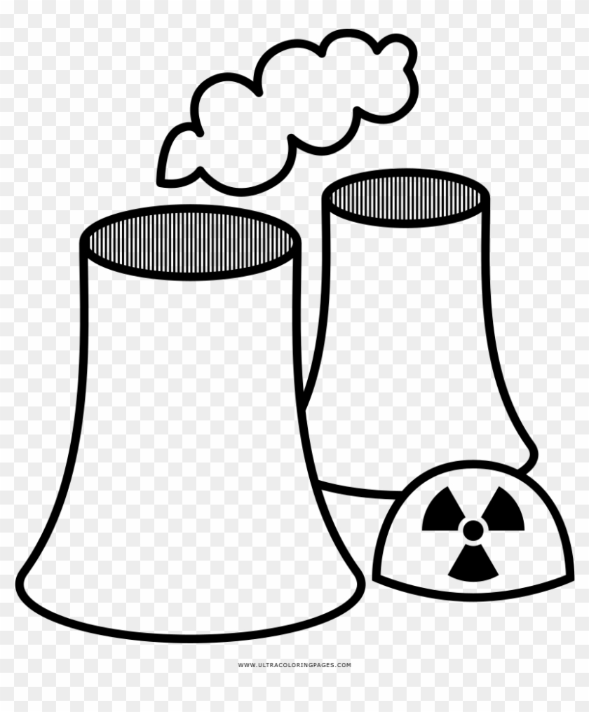 Nuclear Plant Coloring Page - Dibujos De Plantas Nucleares #1709085