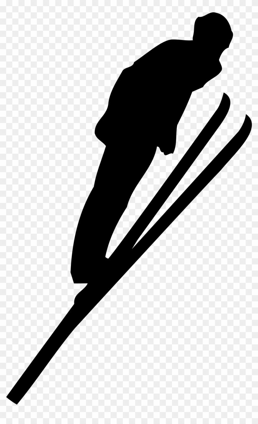 Snowboarding Skiboarding Decal Black - Ski Jumping #1709098