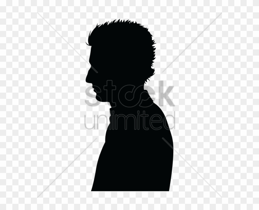 Side Men Hair Silhouette Clipart Silhouette Clip Art - Men Vector Side View #1709133