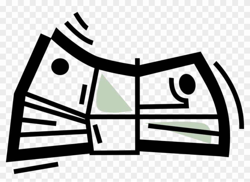 Vector Illustration Of Cash Dollar Bill Paper Money - Vector Illustration Of Cash Dollar Bill Paper Money #1709150