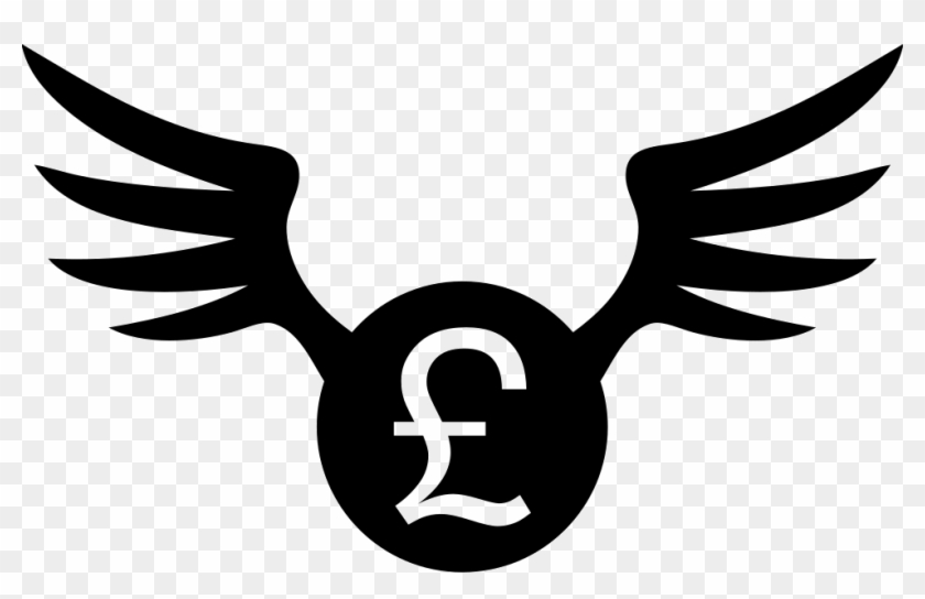 British Pound Coin With Wings Svg Png Icon Free Download - Emblem #1709223
