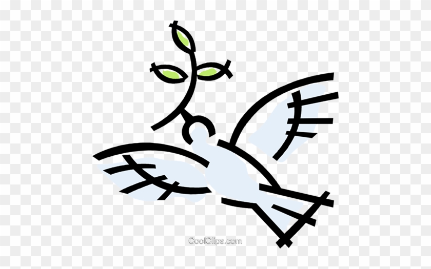 Peace Dove Royalty Free Vector Clip Art Illustration - Peace Dove Royalty Free Vector Clip Art Illustration #1709412