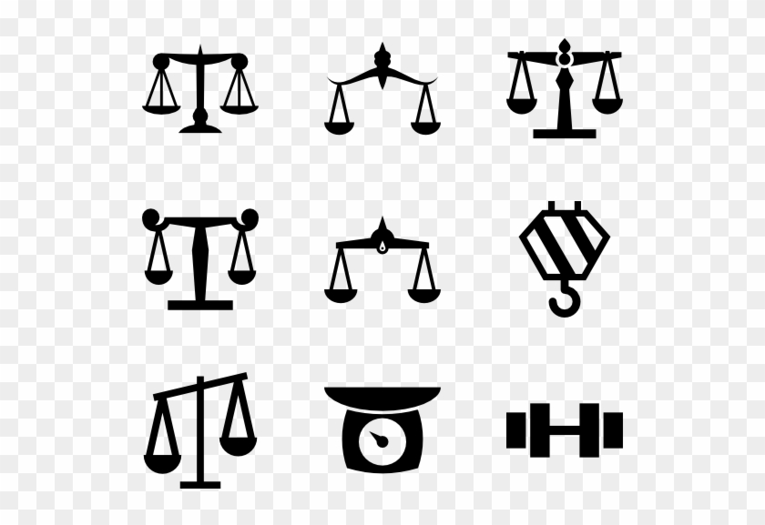 Scale Icons Free Vector - Scales Vector #1709440