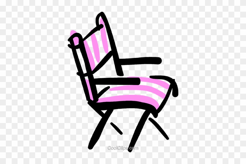 Director's Chair Royalty Free Vector Clip Art Illustration - Director's Chair Royalty Free Vector Clip Art Illustration #1709493