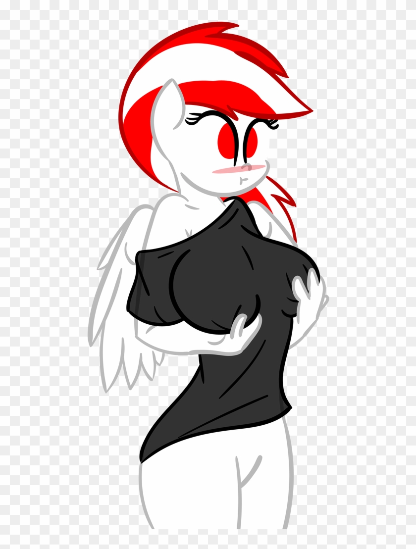 Boob Squish Cyber By Binary-6 - Cartoon - Free Transparent PNG