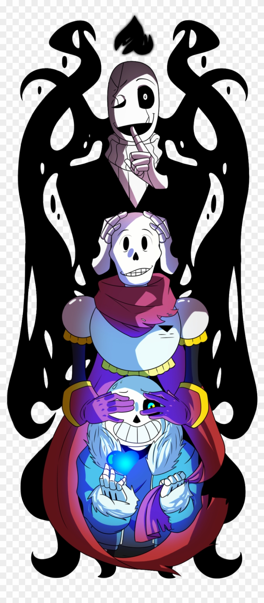 Hear No Evil - Sans Vs Jevil Fanart #1709594