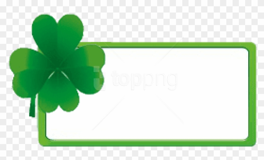 Free Png Best Stock Photos Saint Patrick Frame3 Background - Shamrock #1709629