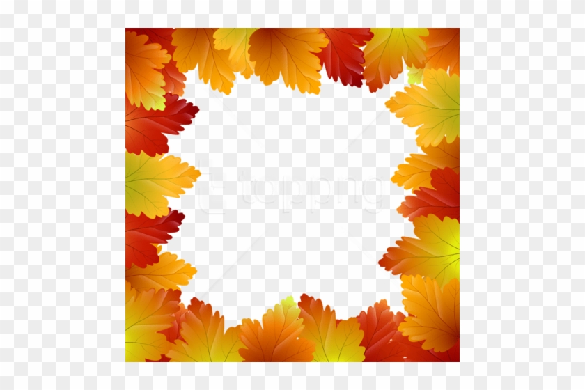 Free Png Download Autumn Leaves Border Frame Clipart - Border Autumn Leaves Clip Art #1709724