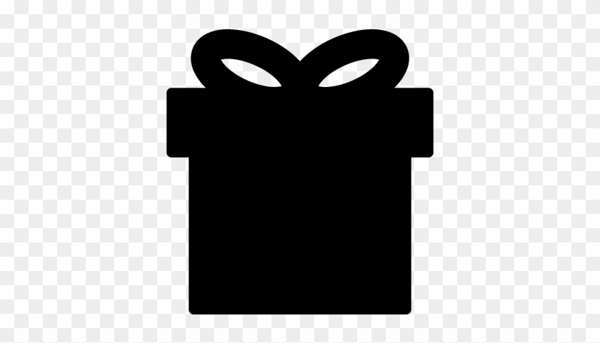 Gift Box Black Shape Vector - Gift Shape #1709794