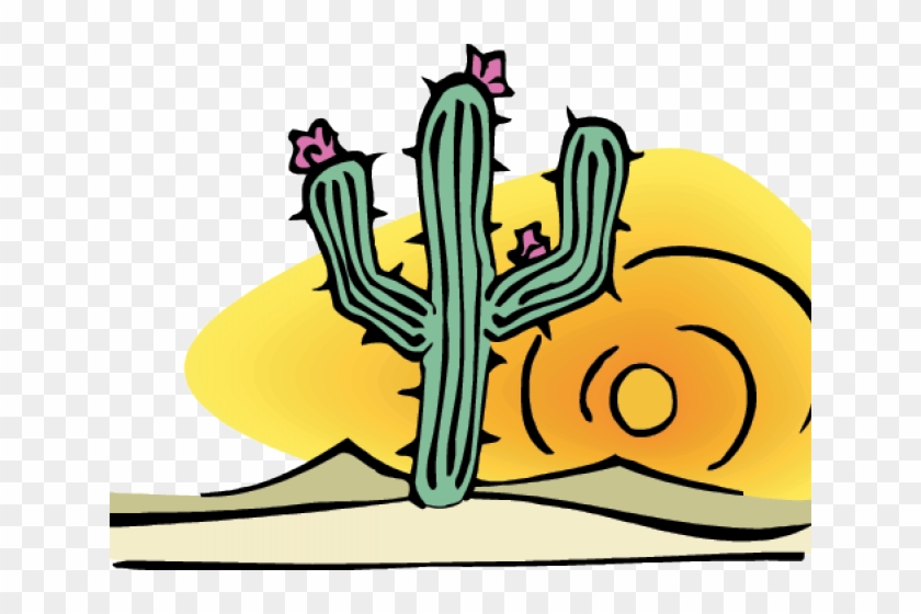 Desert Clipart Cactus Desert - Desert Biome Clipart #1709812