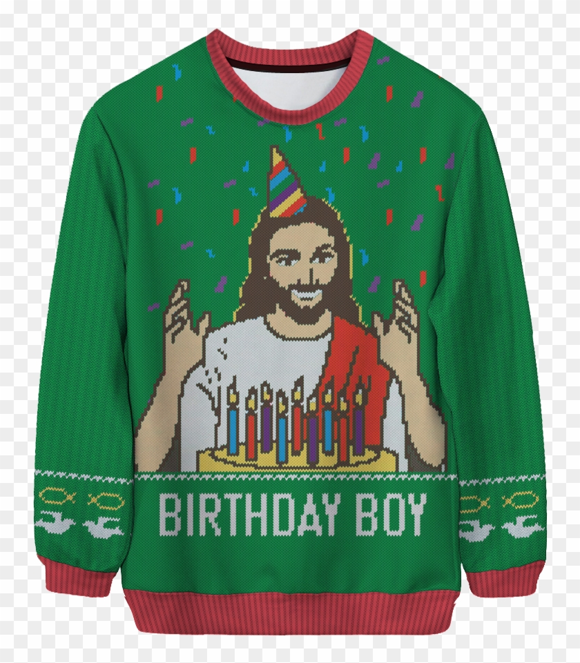 Go Jesus It S Your Birthday We - Jesus Birthday Boy Sweater #1709894