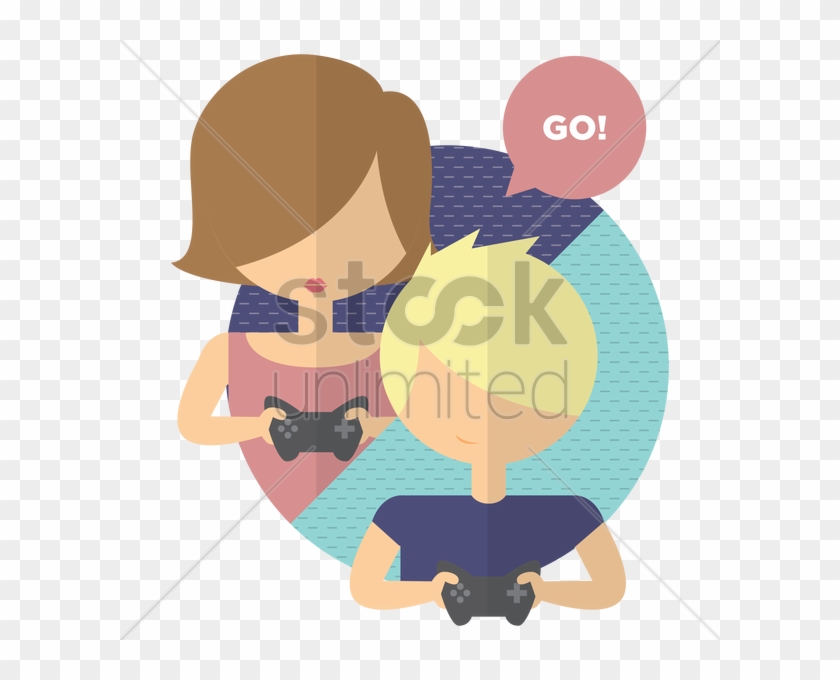 Cartoon Clipart Video Clip Art - Boy And Girl On Phone #1709938