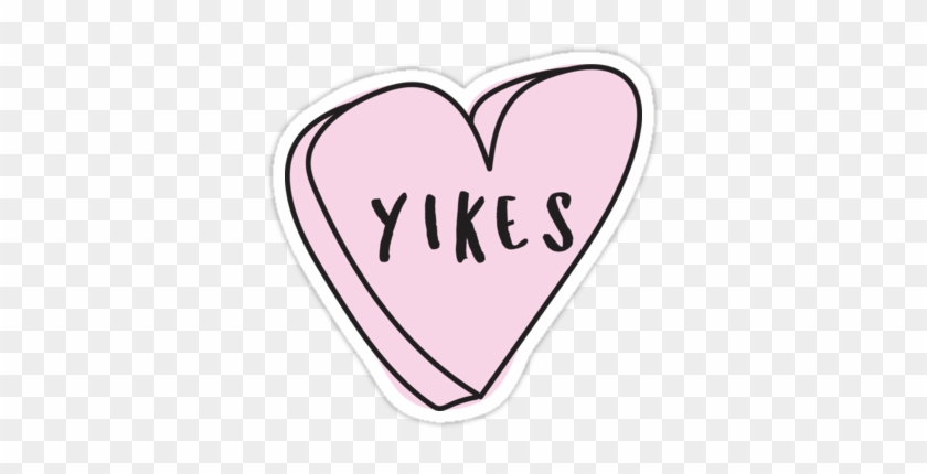 Yikes Sassy Conversation Heart ♥ Trendy/hipster/tumblr - Yikes Clipart #1709965