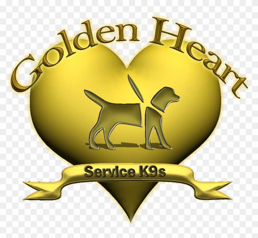 Golden Heart Service K9s Logo - Emblem #1710073