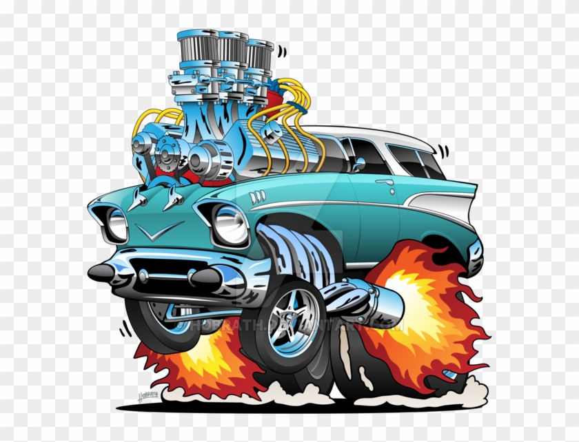 600 X 572 2 - Muscle Car Hot Rod Cartoon Car #1710519