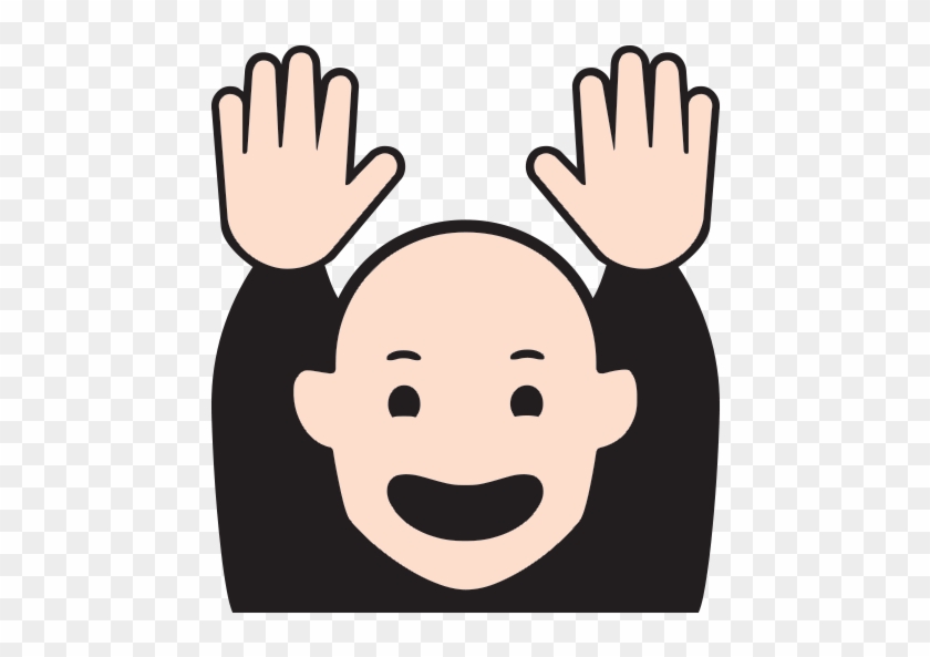 Hand Emoji Clipart Emoticon - Man Raising Hand Emoji #1710839