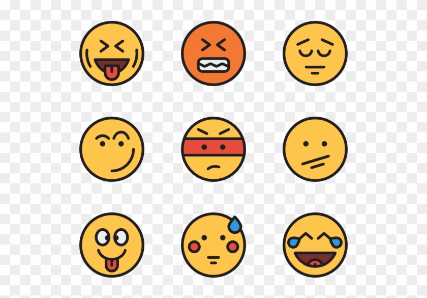 Fear Clipart Emoticon - Flat Icon Emotions #1710841