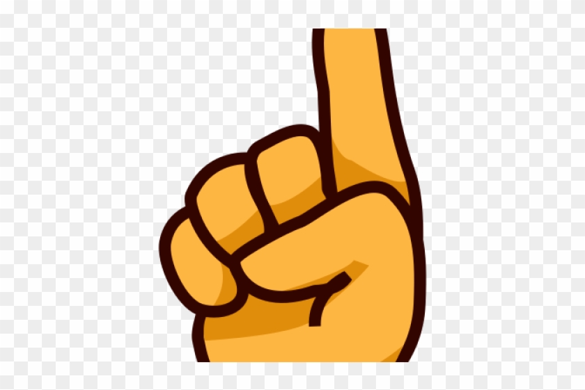 Hand Emoji Clipart Thumbs Up - Finger Pointing Up Clipart #1710862