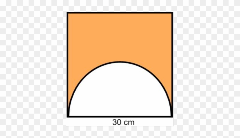 Semicircle In A Square - Square With Semicircle Area #1710899