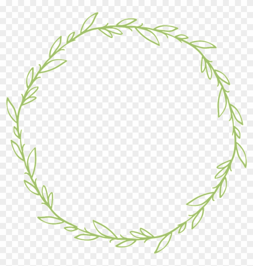 Minimalistic Green Hand - Hand Drawn Wreath Png #1710993