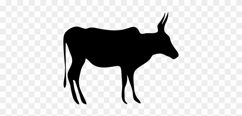 Mammal Animal Black Silhouette Vector - Milk Cow Silhouette Clipart #1711008
