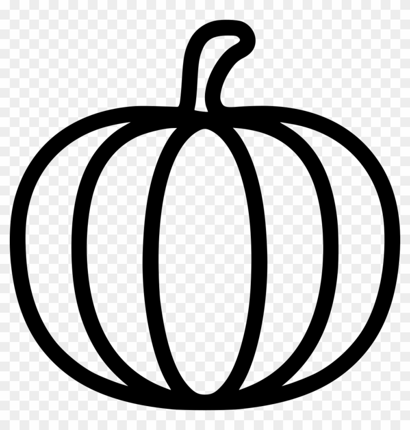 Neon Clipart Black And White - Pumpkin Icon Png #1711022
