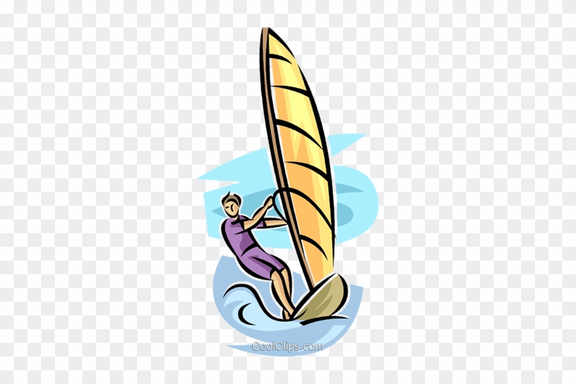 Surfing Clipart Wind Surfing - Windsurfing Clipart #1711043