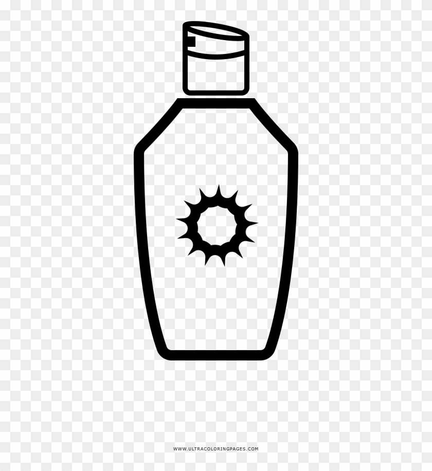 Lotion Coloring Page - Glass Bottle #1711257