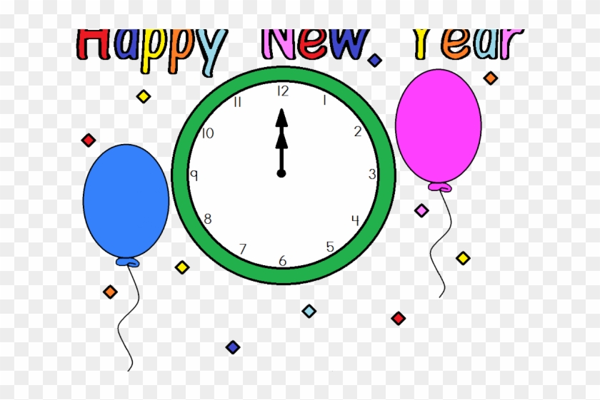 Clock Clipart New Years Eve - Smiley Face Clip Art #1711298