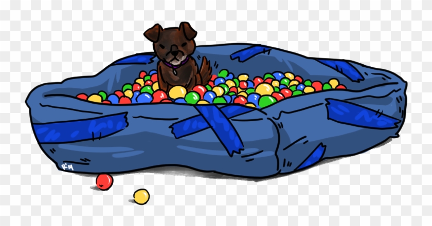 Truffles In The Ball Pit By Nopalrabbit - Companion Dog #1711310
