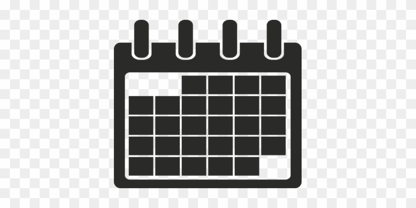 Calendar, Icon, Minimalist, Time, Black - Logo Of Calendar #1711459