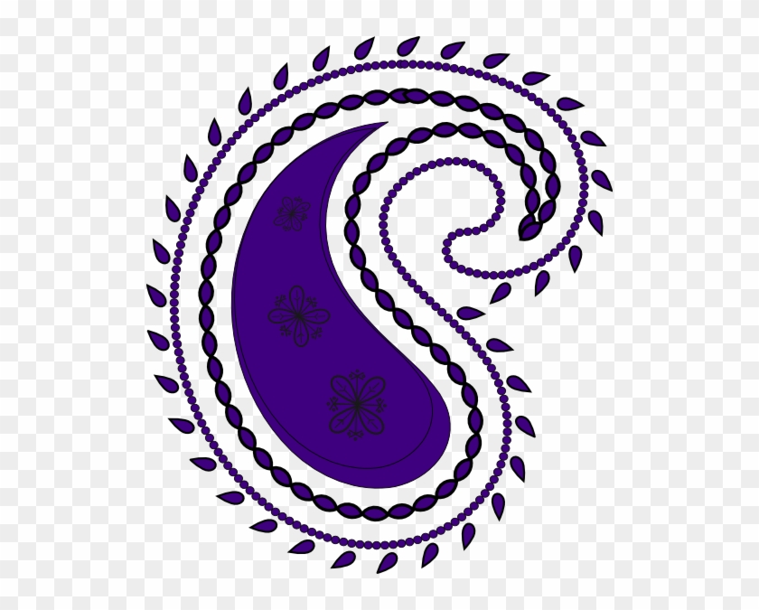 Purple Paisley Clip Art #1711565
