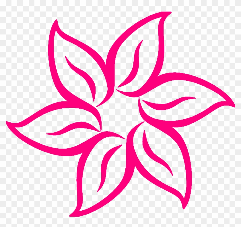 Resultado De Imagen Para Flor Dibujo Flower Drawing - Pink Flower Clipart #1711674