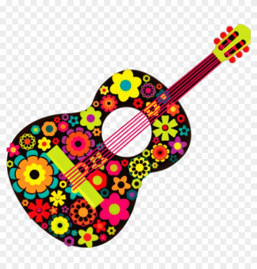 #guitar #flowers #floral #hippie #psychedelic #music - #guitar #flowers #floral #hippie #psychedelic #music #1711678