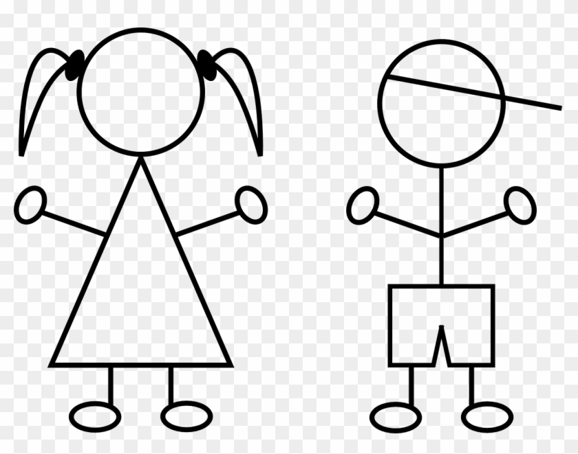Children,boy,girl,line - Kids Clip Art #1711708