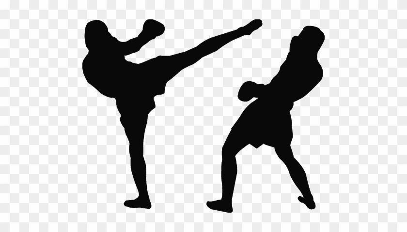 Muay Thai - Kick Boxing Silueta Png #1711834