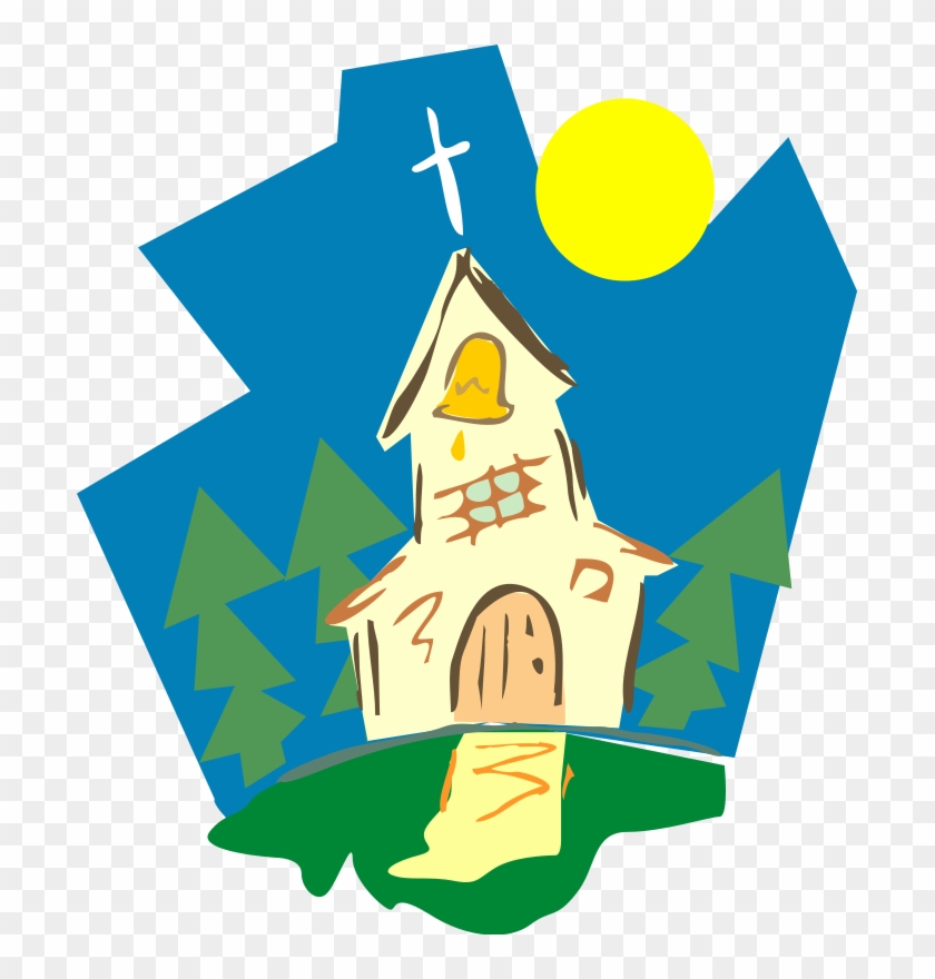 Free Vector Religion - Ir A Igreja Desenho #1711839