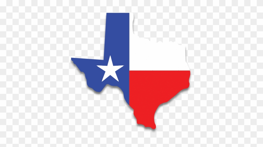 Texas - Texas Flag On State #1711878