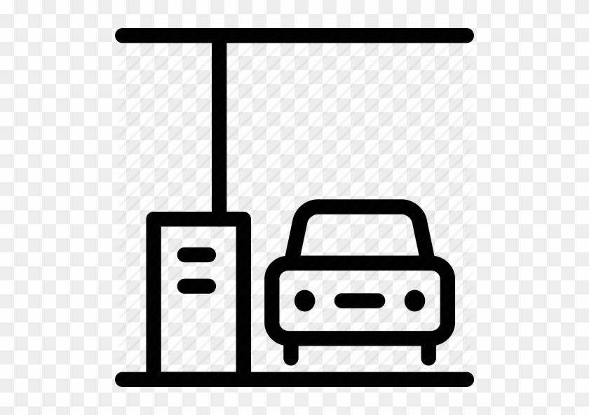 Petrol Station Outline #1711905