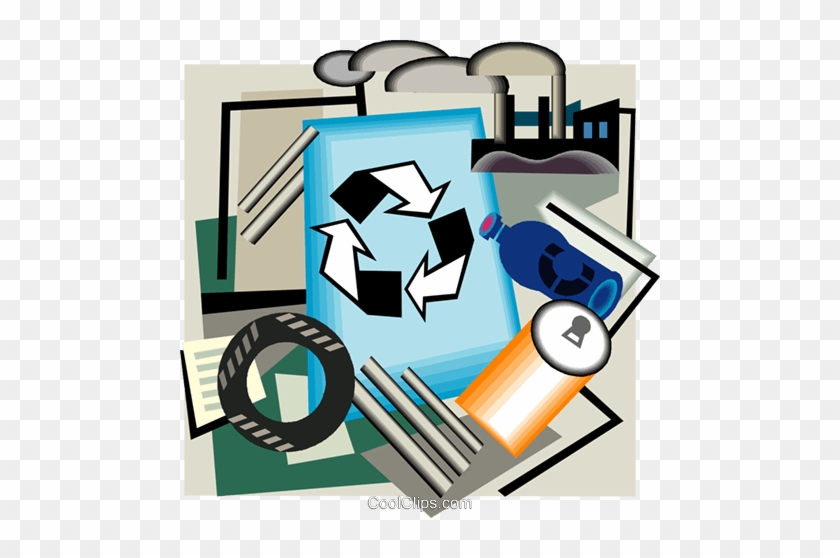 Recycling Symbol, Industry Royalty Free Vector Clip - Recycling Symbol, Industry Royalty Free Vector Clip #1711929