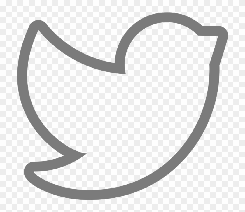 Think Outside The Box - Black Twitter Outline Logo #1712059