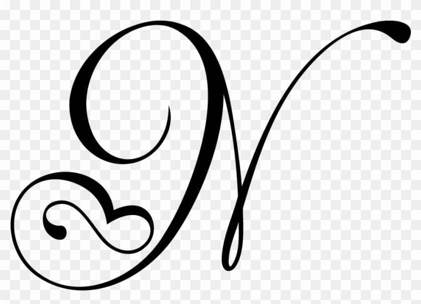 Download Svg Fancy Cursive Letter N Free Transparent Png Clipart Images Download