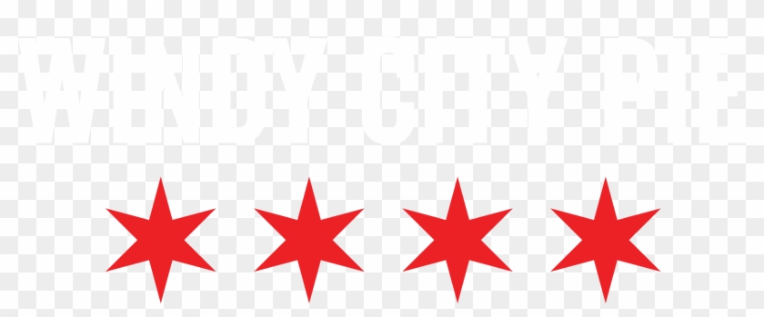 Windy City Pie Logo - Chicago Flag #1712503