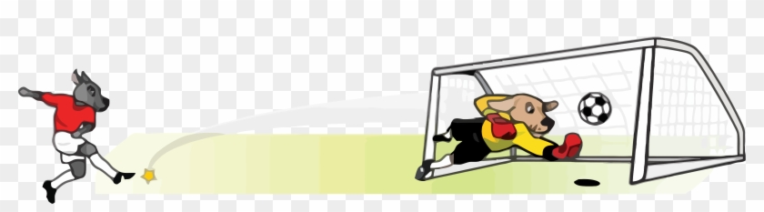 Dog Soccer Clipart Png - Football Goal Clip Art #1712556